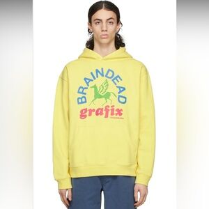 Brain Dead Yellow Grafix Hoodie